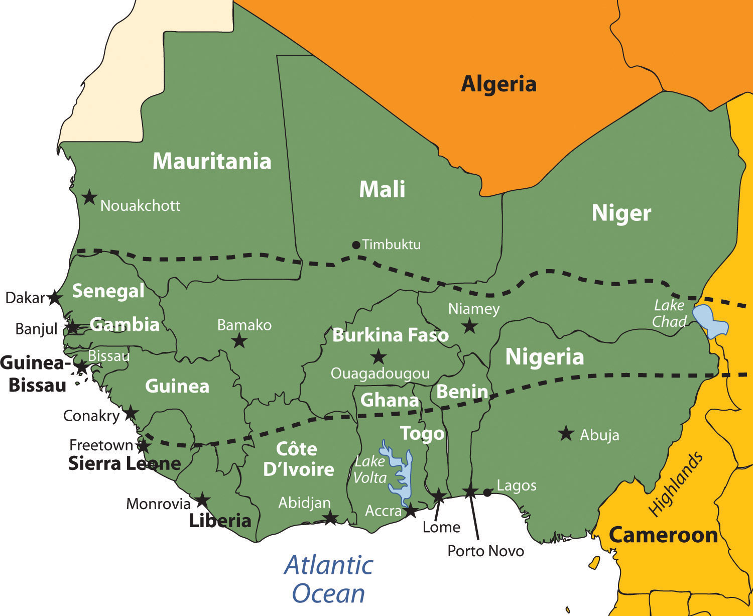 Map of West Africa